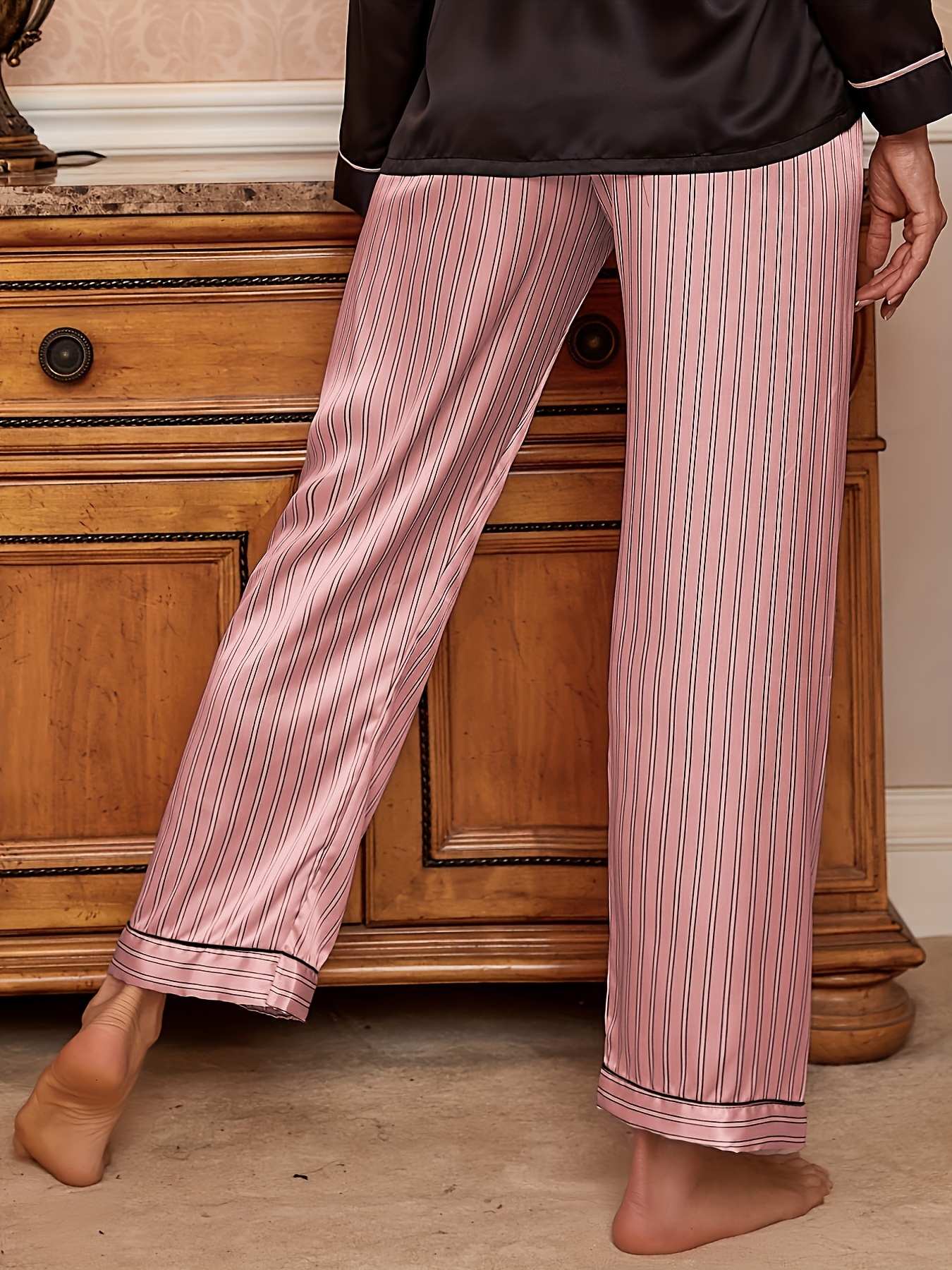 Vs Victorias Secret Pink Flannel Sleep Pant Tight Leggings Pajama Peach S