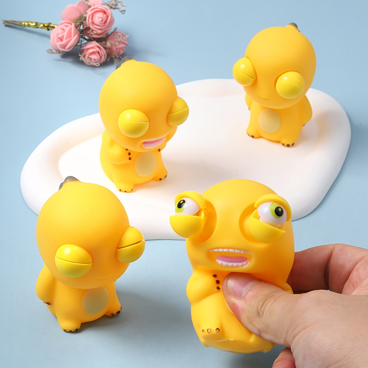 3pcs Squishy Squeeze Jouet Adulte,Popping Out Eyes Squeeze