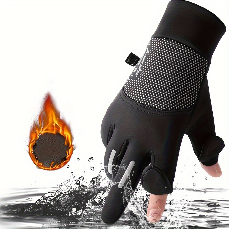 Three Fingers Fishing Lure Gloves Winter - Temu