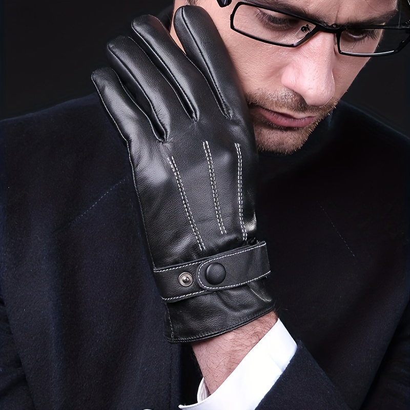 MEN, WORK, Leather glove