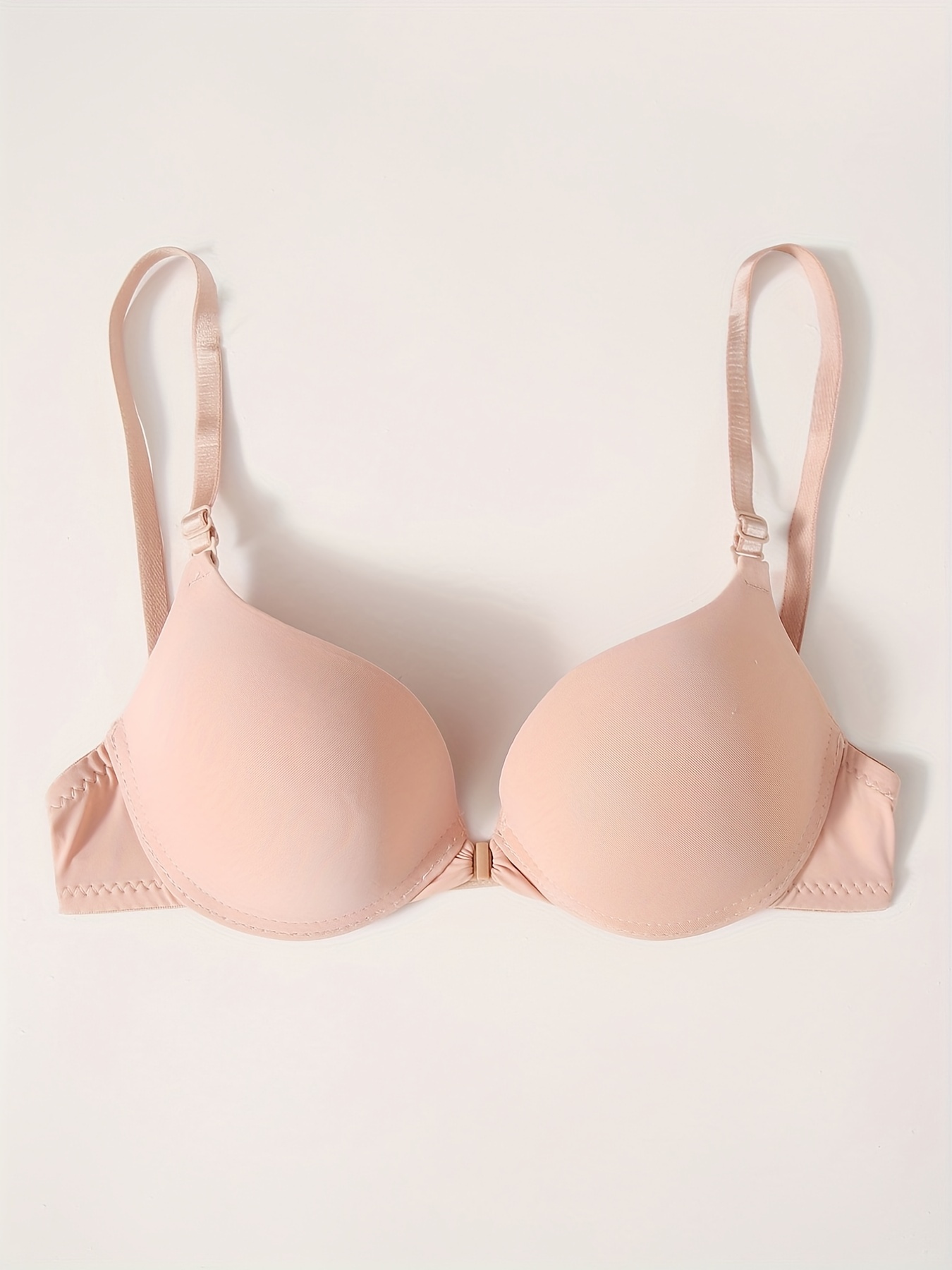 Front Buckle Push Bras Comfy Breathable Everyday T shirt Bra - Temu