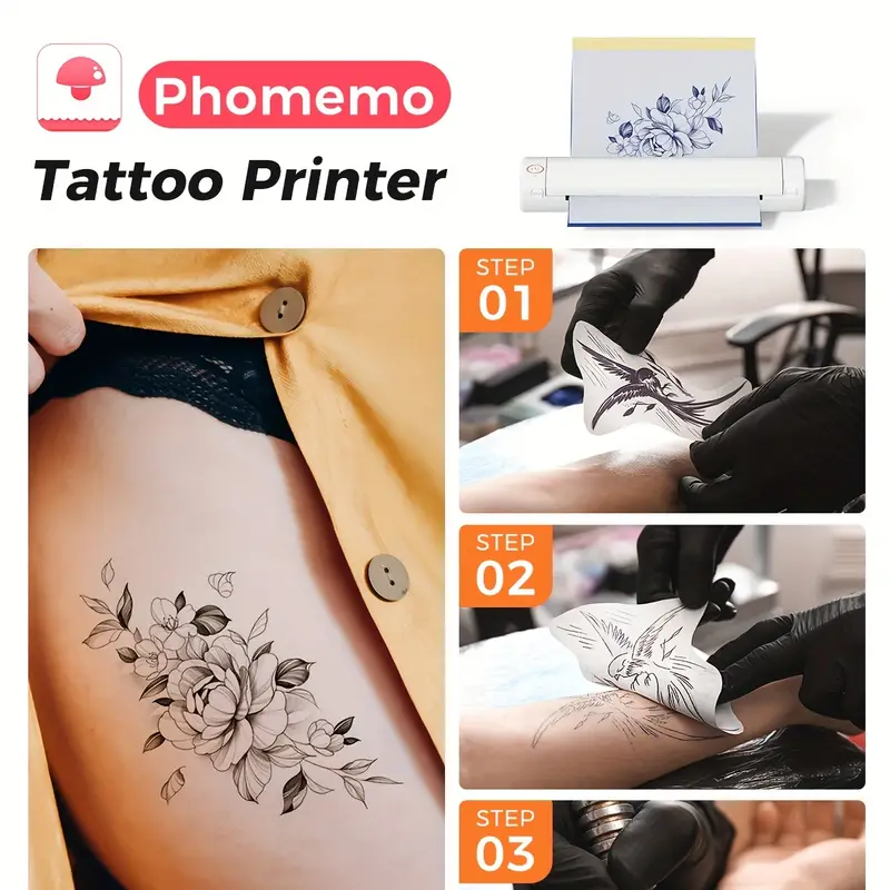 Phomemo M08f Wireless Tattoo Transfer Stencil Printer Tattoo - Temu Czech  Republic