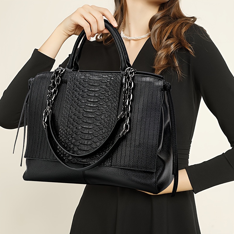 Genuine Crocodile Leather Handbag, Shoulder Bag, Crossbody Bag for Women