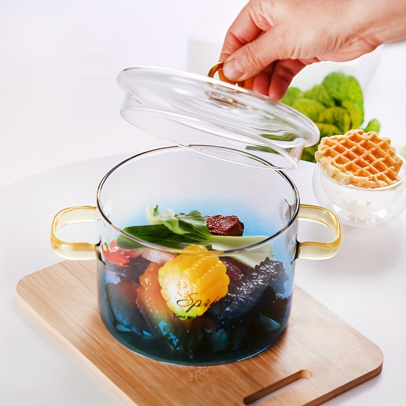 1ps Glass Stockpot Glass Pots For Cooking On Stove Glass - Temu