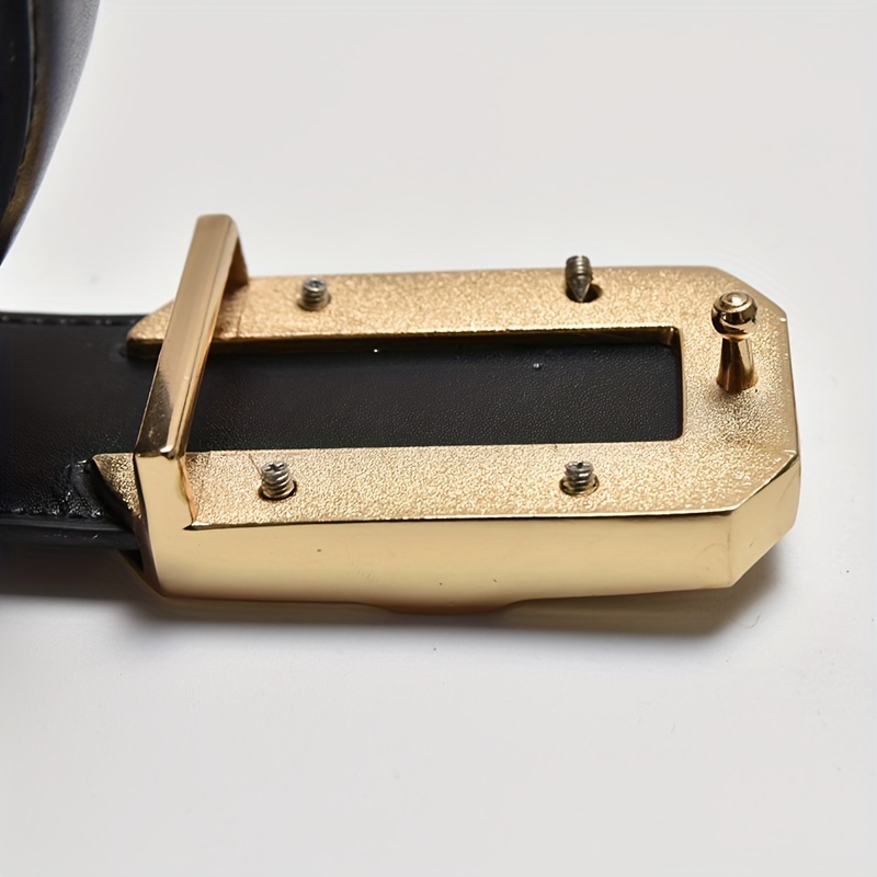 Men's Leather Buckle Belt Jeans Pants Belt