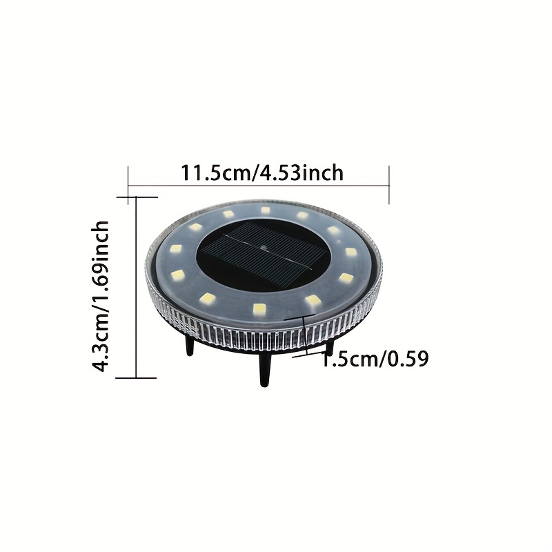 Luces Solares Entierro En Suelo Acero Inoxidable Luces - Temu