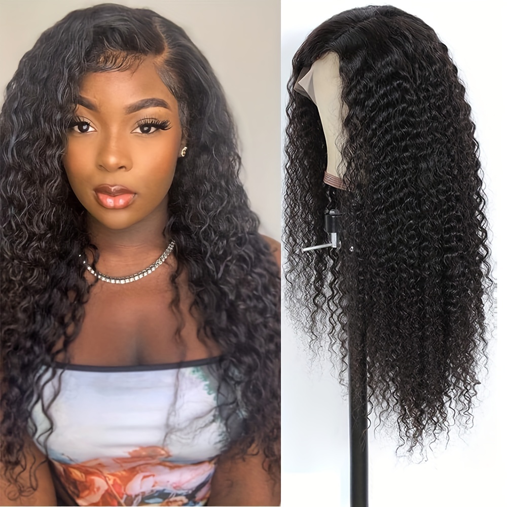 Deep Wave Lace Front Human Hair Wigs 13x4 Hd Transparent Temu Canada