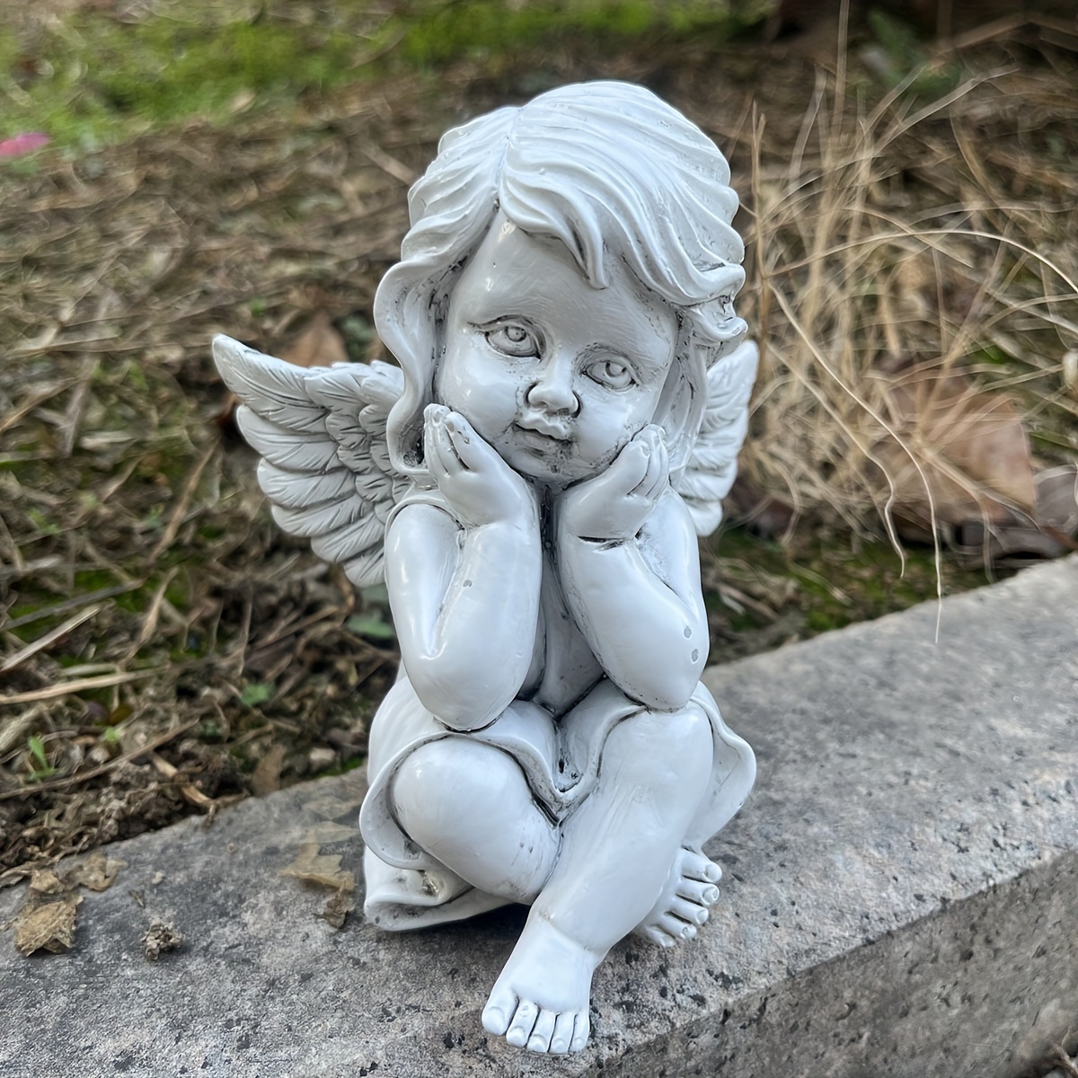 Memorial Cherub Baby Angel Statues Figurines Loves Cupid Angel