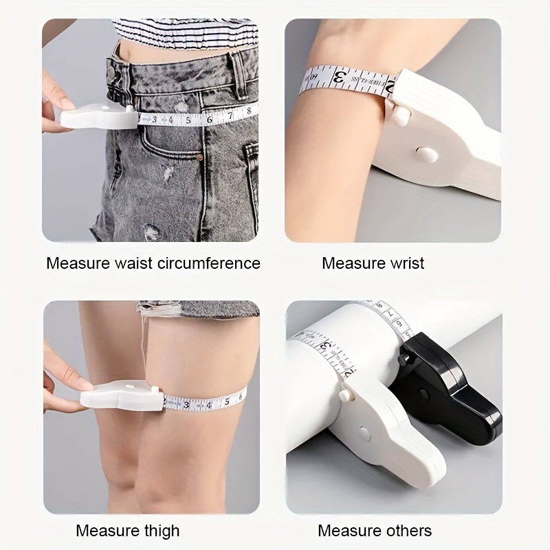 Automatic Telescopic Tape Measure, Soft Measuring Tape for Body  Measurements, Weight Loss, Fitness, Muscle Gain. Lock Pin, Retractable  Button