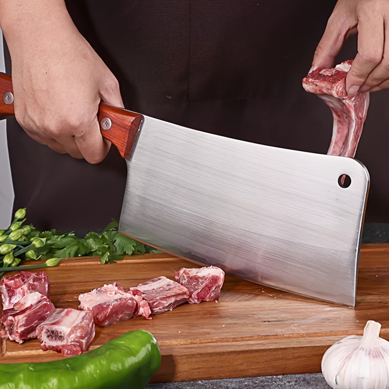 Commercial Bone-cutting Knife, Thickened Heavy-duty Knife For Cutting Large  Bones, Household Axe, Vegetable Knife, Professional Butcher Pig Bone Knife
