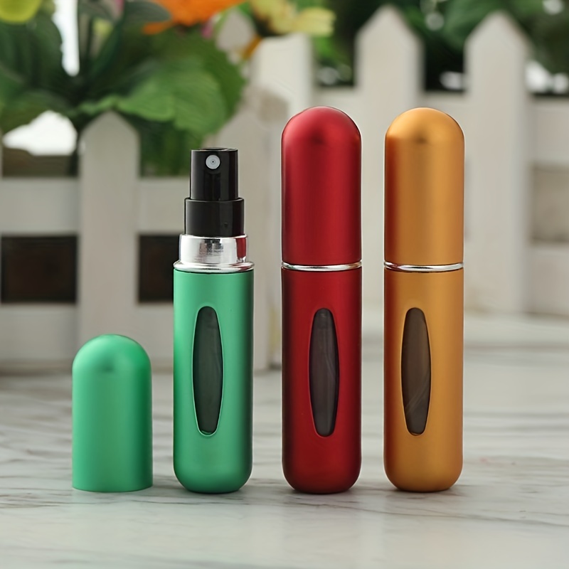 Portable Mini Refillable Perfume Atomizer Refillable Bottle,Atomizer  Perfume Bottle,Refillable Perfume Spray,Travel Size Bottles,Scent Pump  Case, Atomizers Spray 5ml (4 Pcs) 