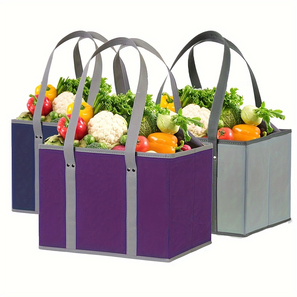 Glossy Reusable Grocery Bags Reusable Gift Bags Handles - Temu