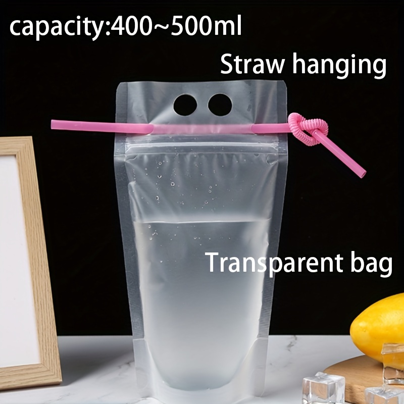 Reusable Juice Bags Clear Drink Pouches Bags Disposable - Temu