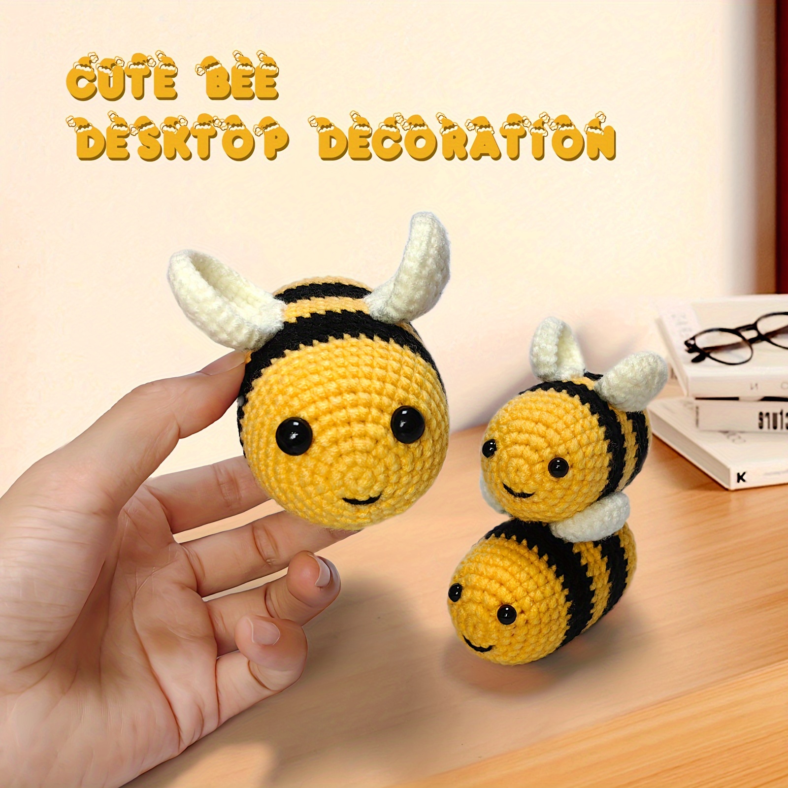 Cute Bee Beginners Crochet Kit For Kids And Adults Makes 3 - Temu Germany