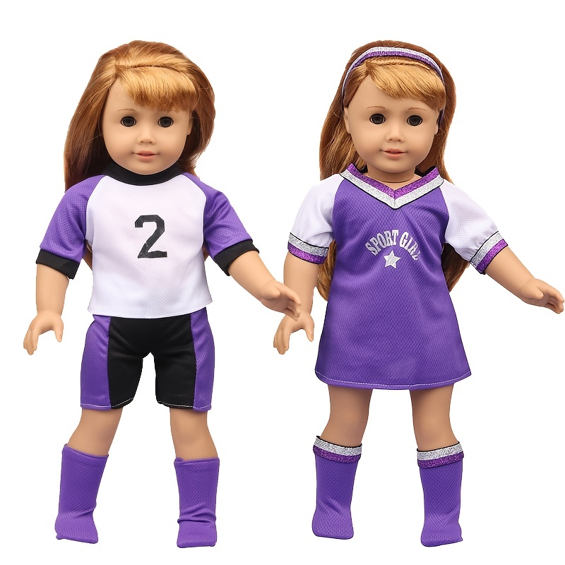 18 Inch Doll Football Dress Set Sport Clothes Set For Doll Not Include Doll, Shop On Temu And start Saving