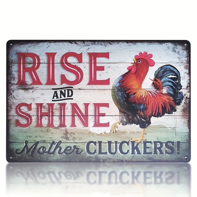 Rise & Shine Mother Cluckers - Tea Towel - Lone Star Art