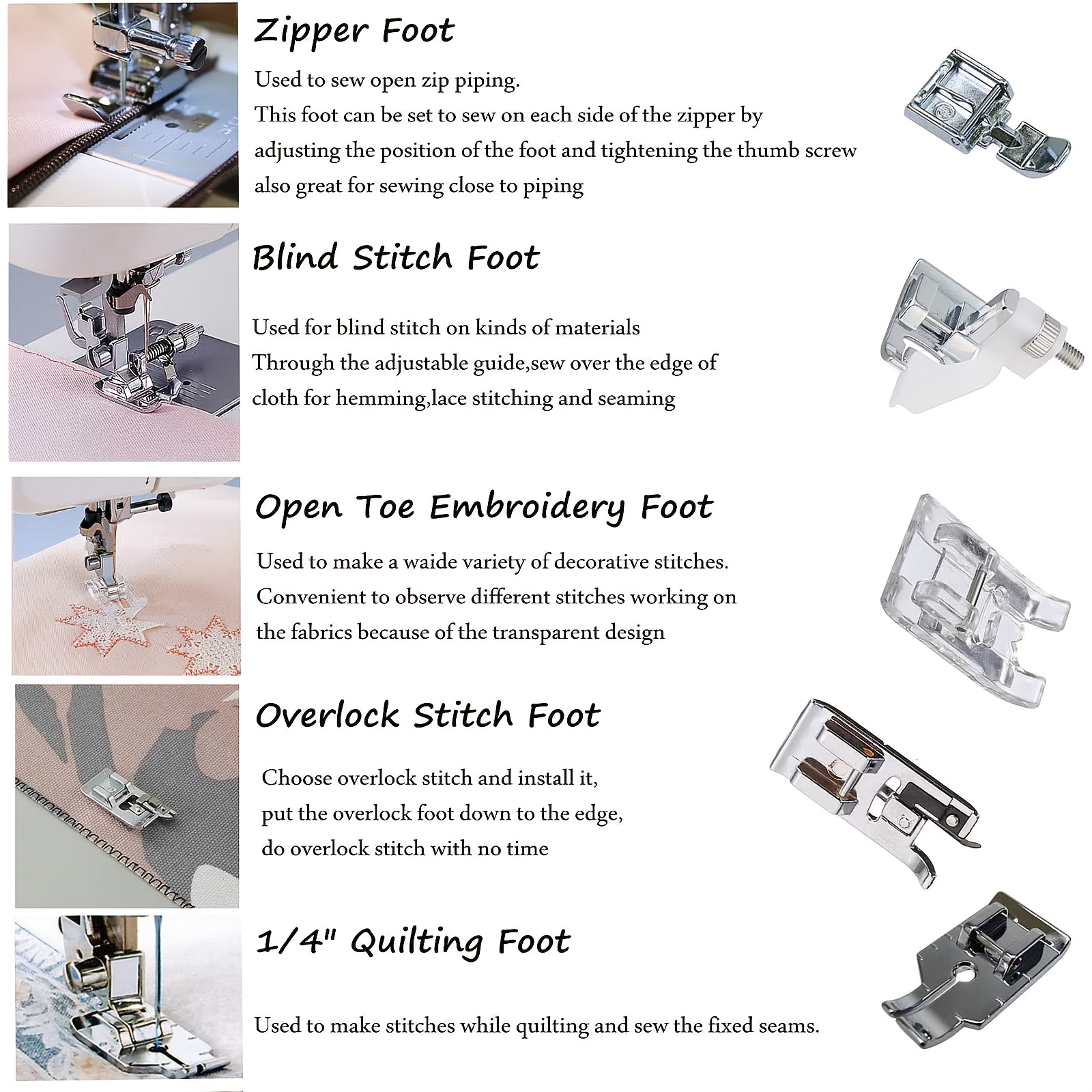 Presser Foot Set Roller Presser Foot Narrow Side Presser - Temu