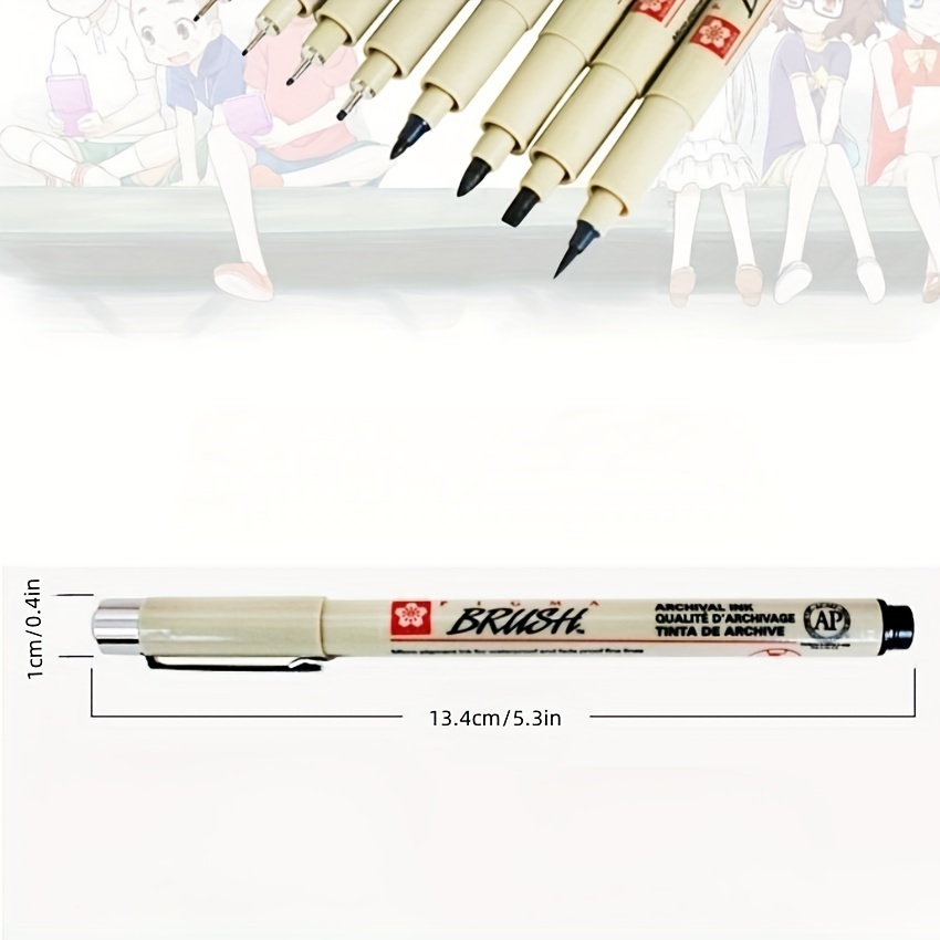 Sakura Fine Line Pen Waterproof Needle Tip Pen Hand painted - Temu