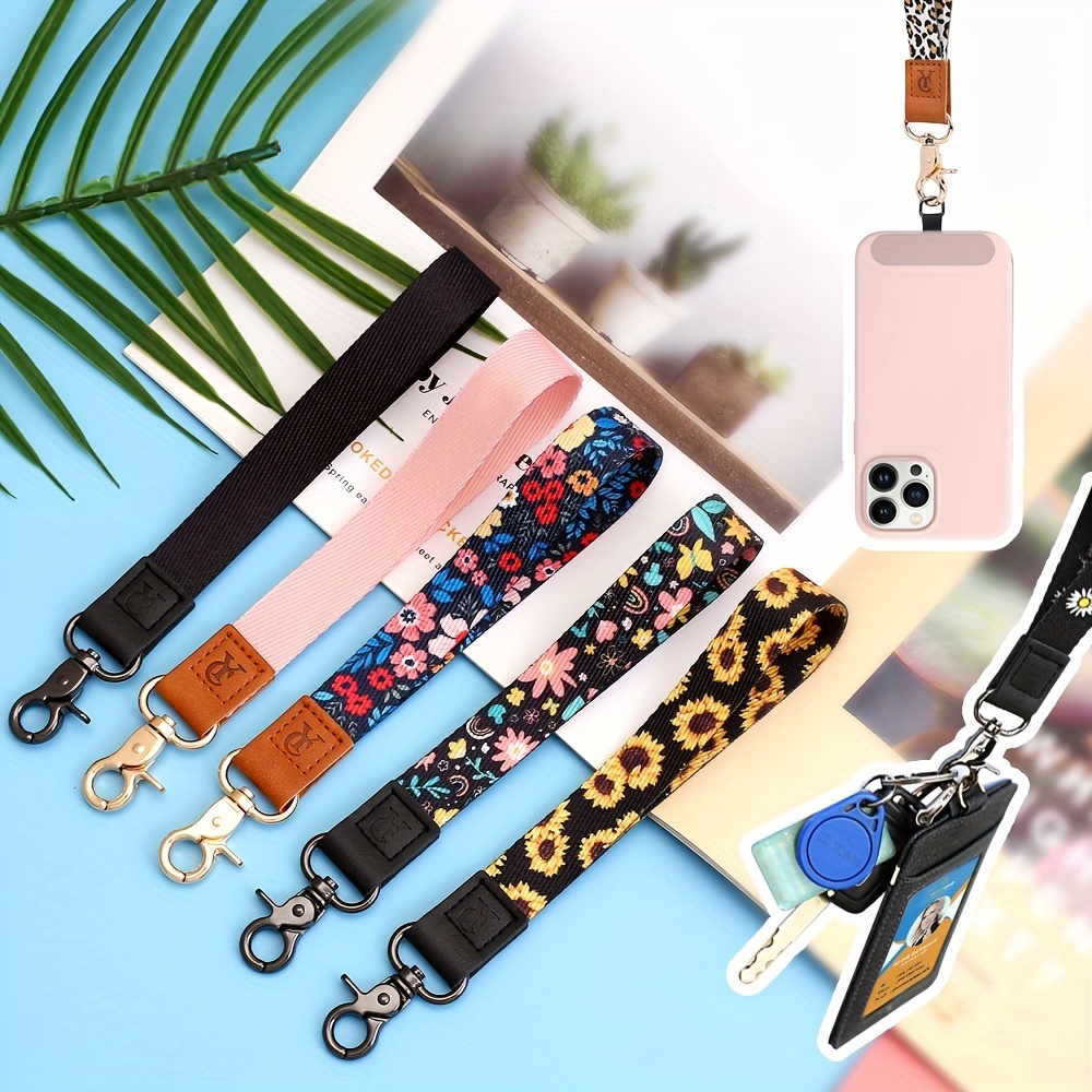  COOKOOKY Wrist Lanyards Key Chain Holder Premium Quality  Wristlet Lanyard Keychain for Women : Office Products