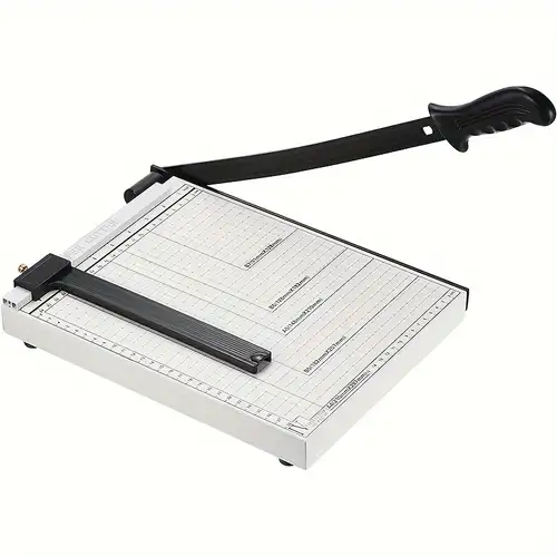 Paper Cutter, Paper Trimmer With Safety Guard, Cut Length Paper Slicer With  16 Sheet Capacity Paper Cutting Board, Guillotine Paper Cutters And Trimme