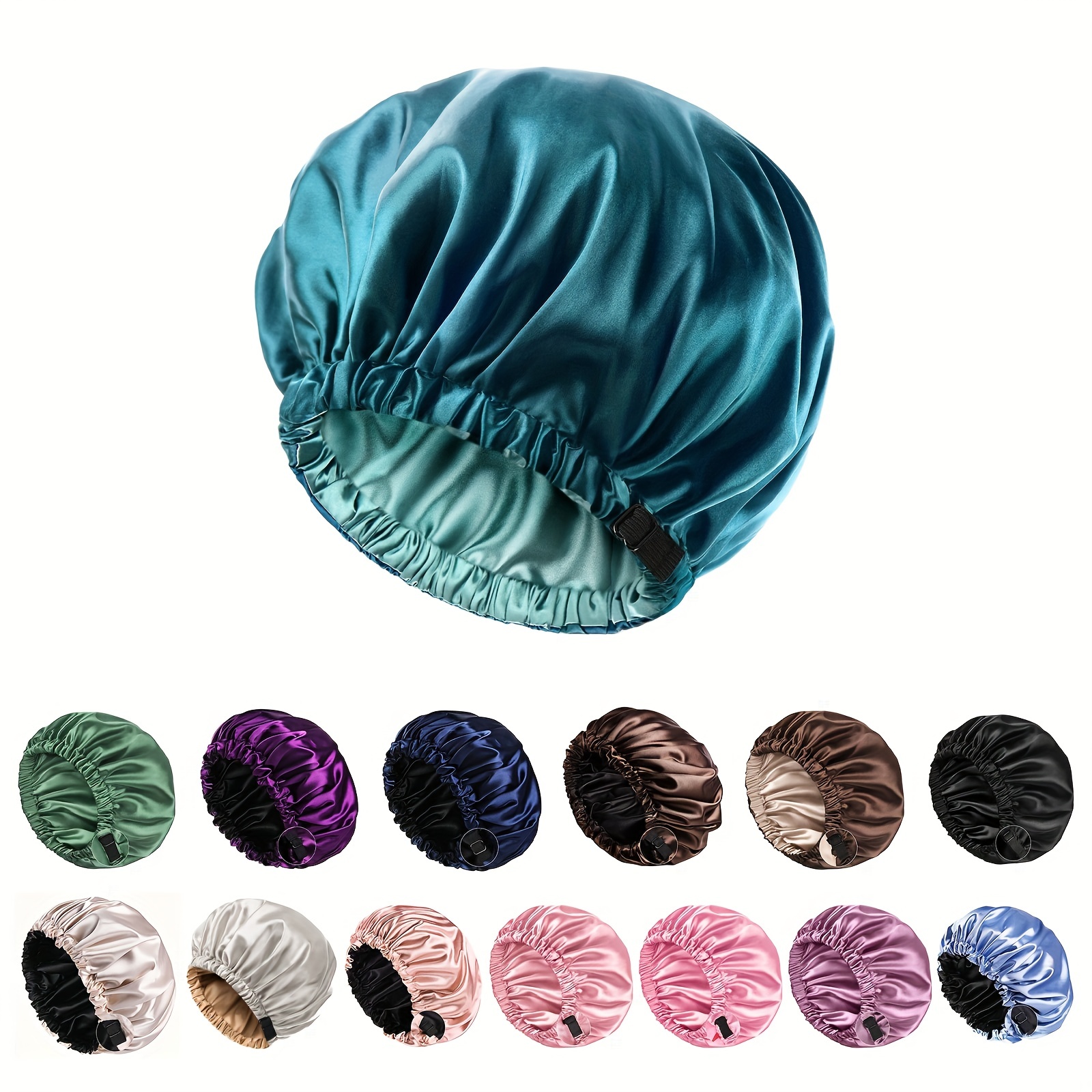 4pcs Satin Wide Band Bonnet For Mens Womens Sleeping Ideal Choice For Gifts, Shop The Latest Trends