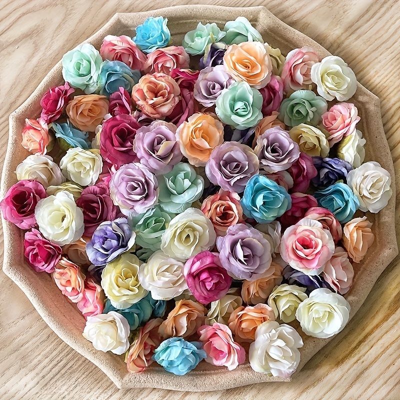 144 Pink Paper Mini Flower Roses For DIY Wedding Card Craft Party Favors  Decorations