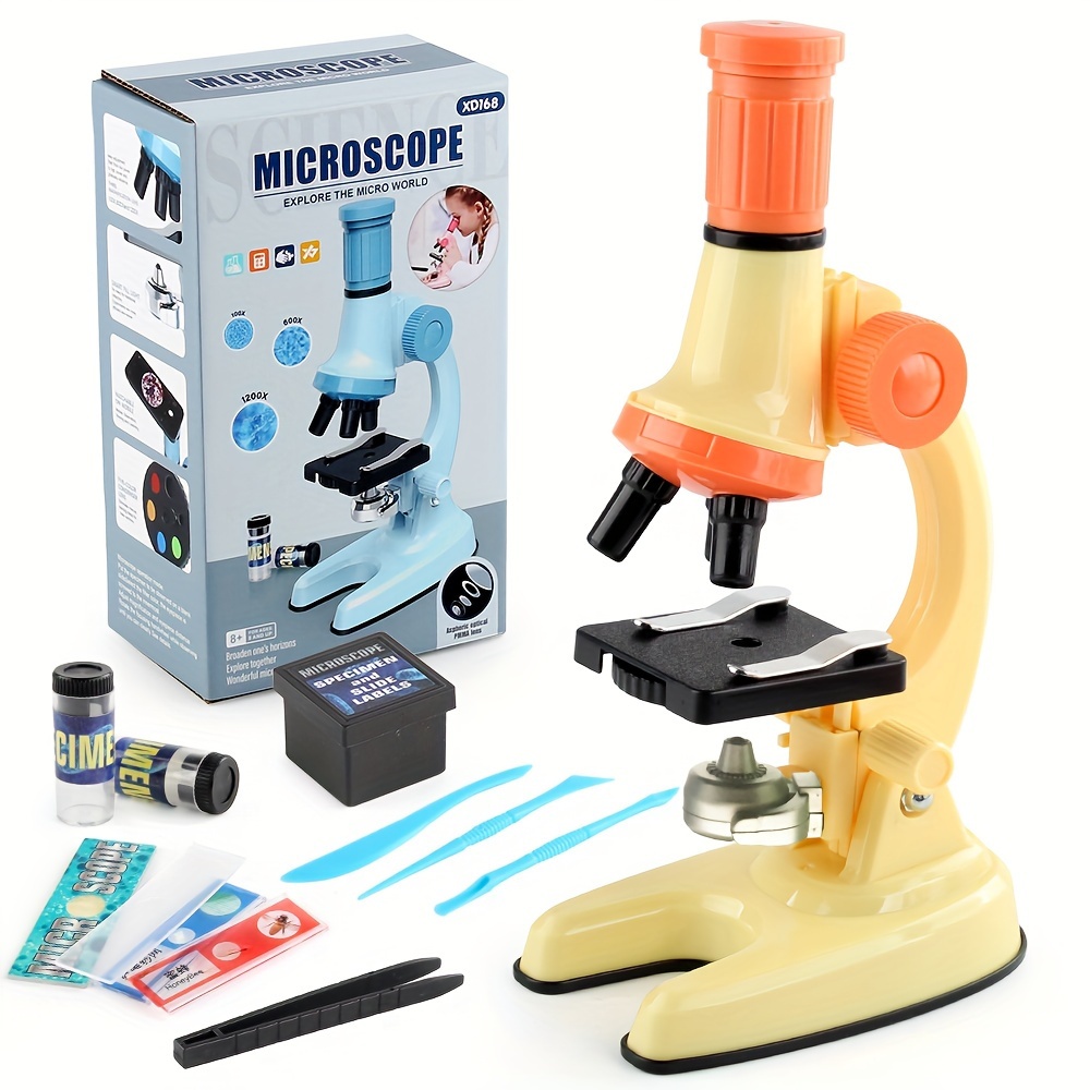 Drfeify Microscope Enfant Kit Science HD Loupe Biologie pour Expérience  Scientifique