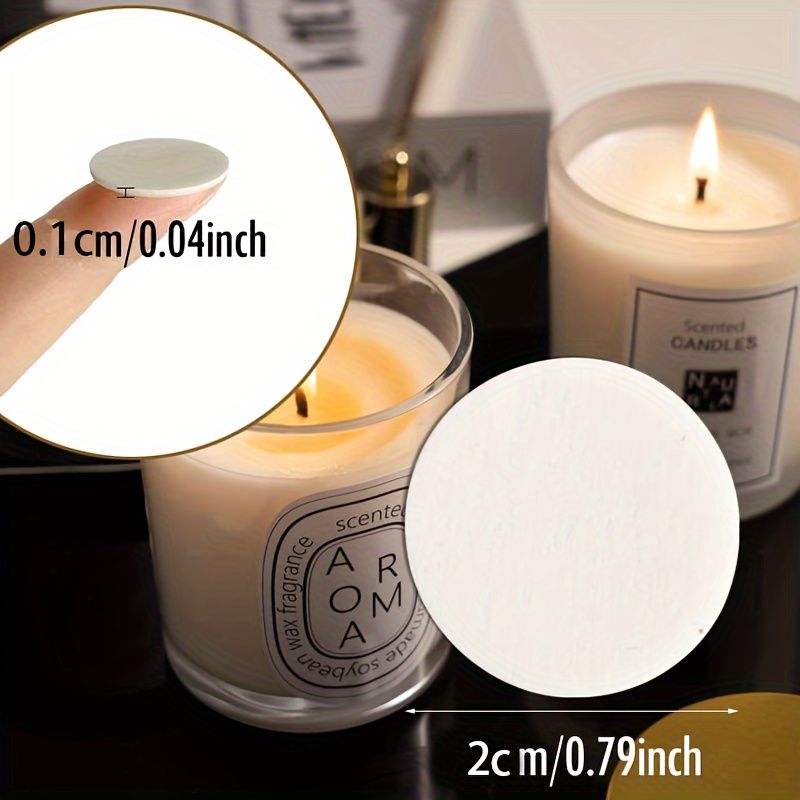 200PCS Candle Wick Stickers, Heat Resistance Candle Making Double