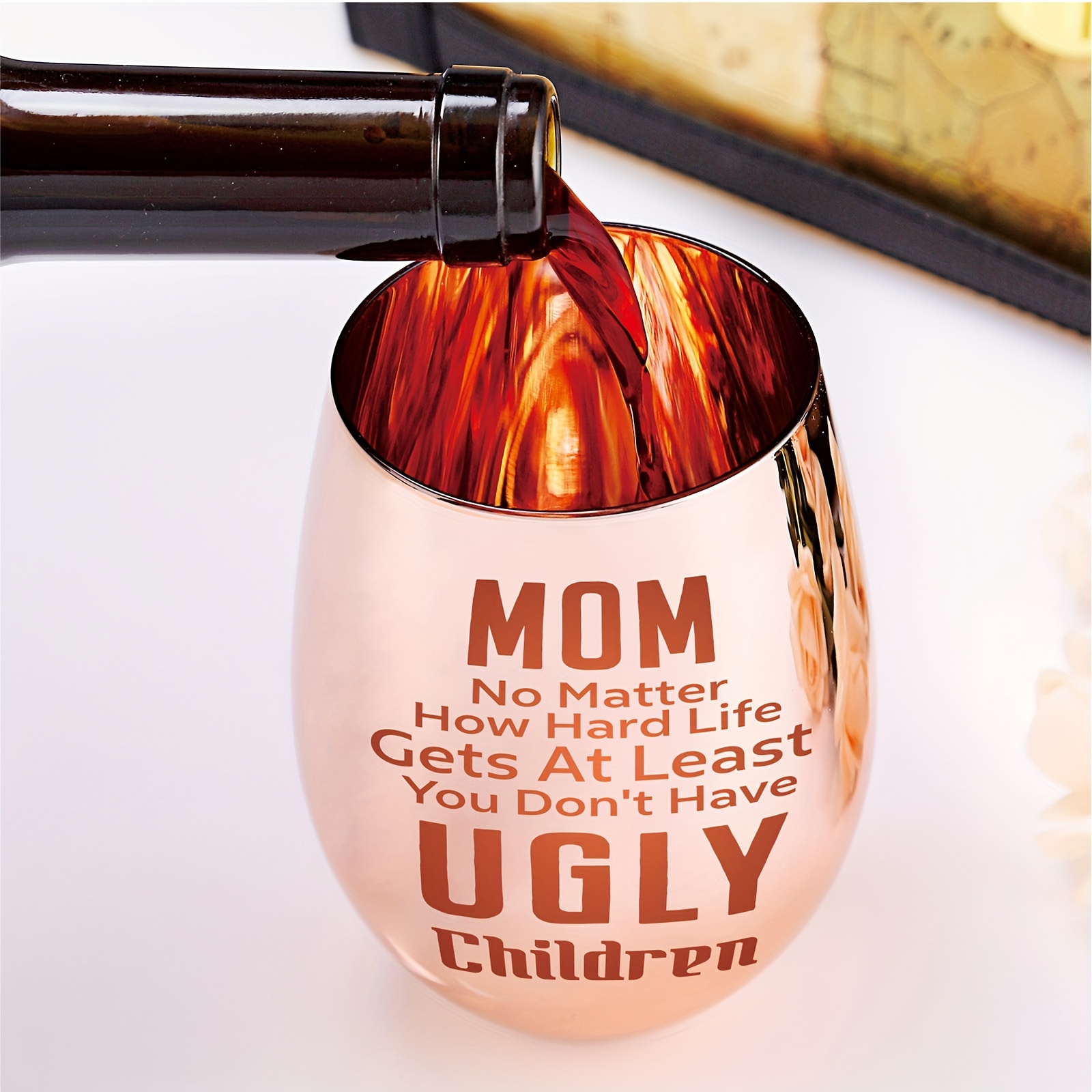 Mamasaurus - Birthday Gifts For Mom - 12 Oz Wine Tumbler