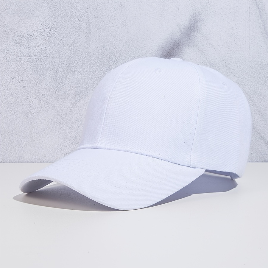 Versatile Baseball Cap Casual Solid Peaked Cap Sun Hat