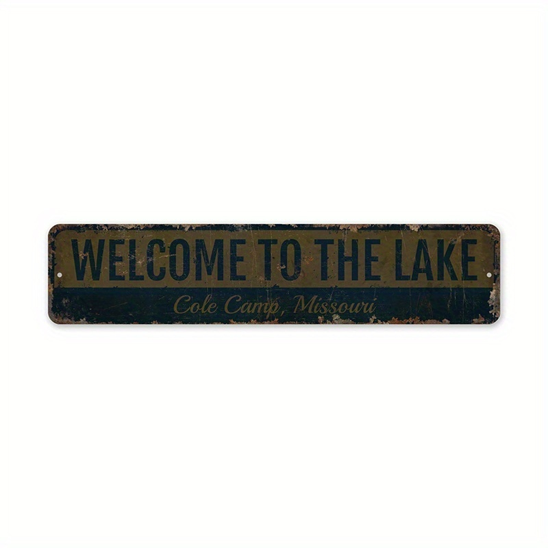 Lakeside Retreat Fishing Stories Vintage Style Metal Tin - Temu