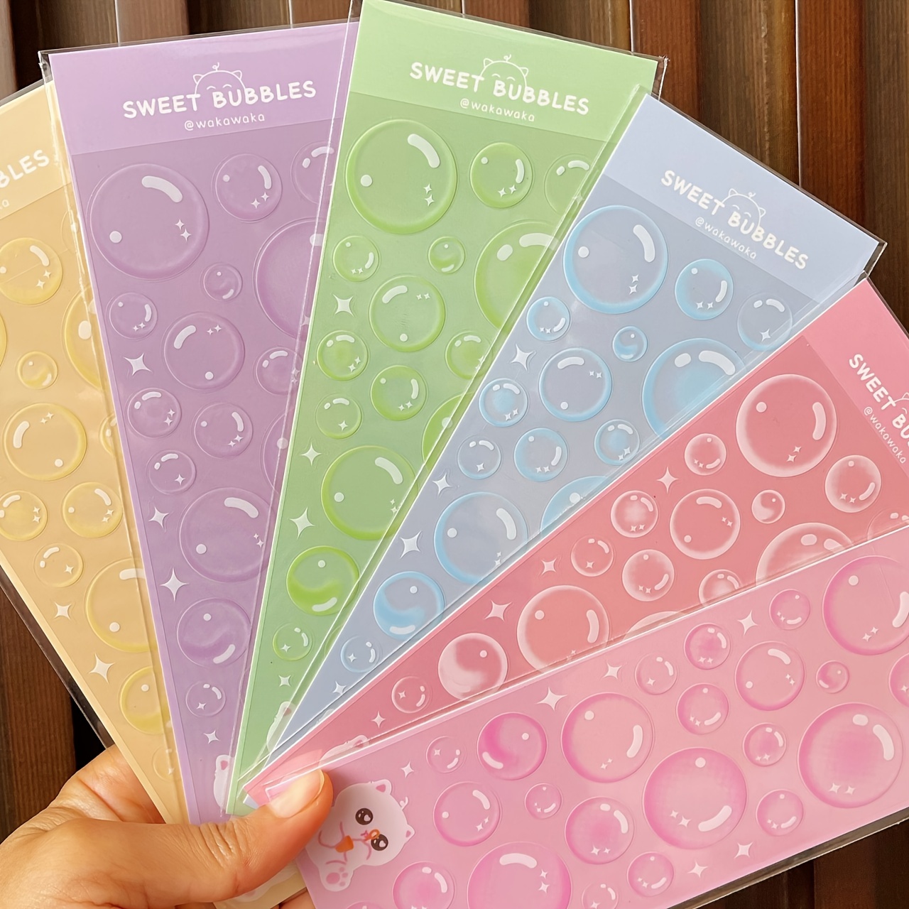 Scrapbook Stickers Colorful Bubble Stickers Transparent - Temu Italy