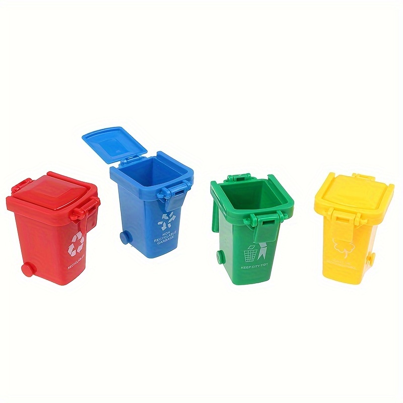 Kinder Mini Mülleimer 4 Farben Lernen Müllsortierungs Eimer - Temu Germany