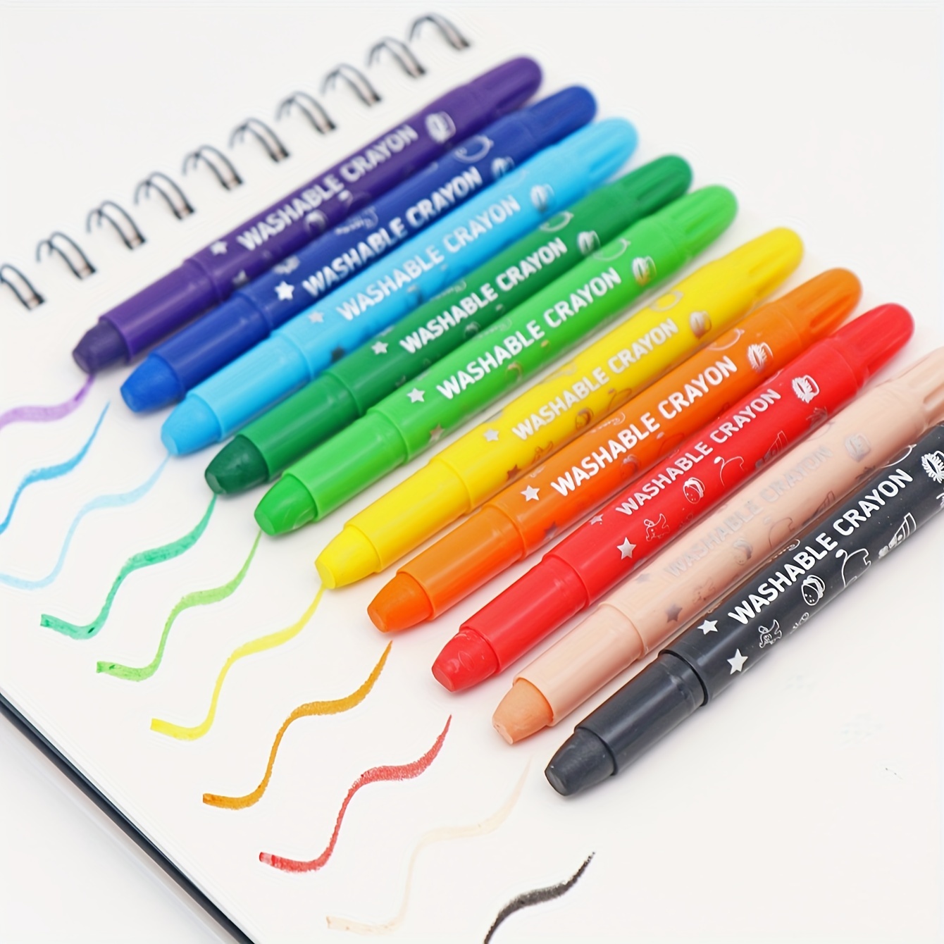 

Ensemble De 10 Crayons En Gel Colorés Pour Tout-petits, Non Toxiques Et Rétractables, Idéaux Pour La Coloration, Lavables Et Doux Au Toucher, Parfaits Pour Le Papier