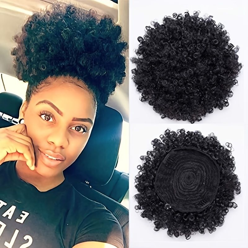 Afro Puff Ponytail Bun Kinky Curly Bun Hair Synthetic Short Extensions Hairpieces For Women Hair Extension Accessories | Free Shipping For New Users | Temu Afro Puff Ponytail Bun Kinky Curly Bun Hair Synthetic Short Extensions Hairpieces For Women Hair Extension Accessories | Free Shipping For New Users | Temu