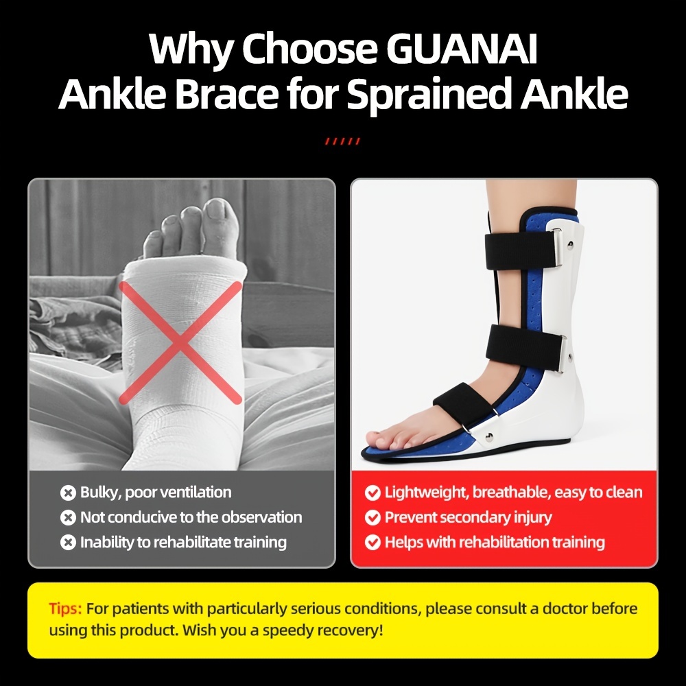 Medical Ankle Joint Fixation Support for Rehabilitation