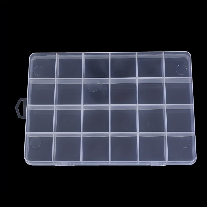 24 Compartments Plastic Box Case Jewelry Bead Storage - Temu