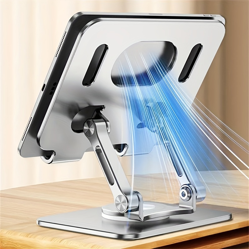 Swivel Tablet Stand 360° Rotating Adjustable Tablet Holder Aluminum Fo