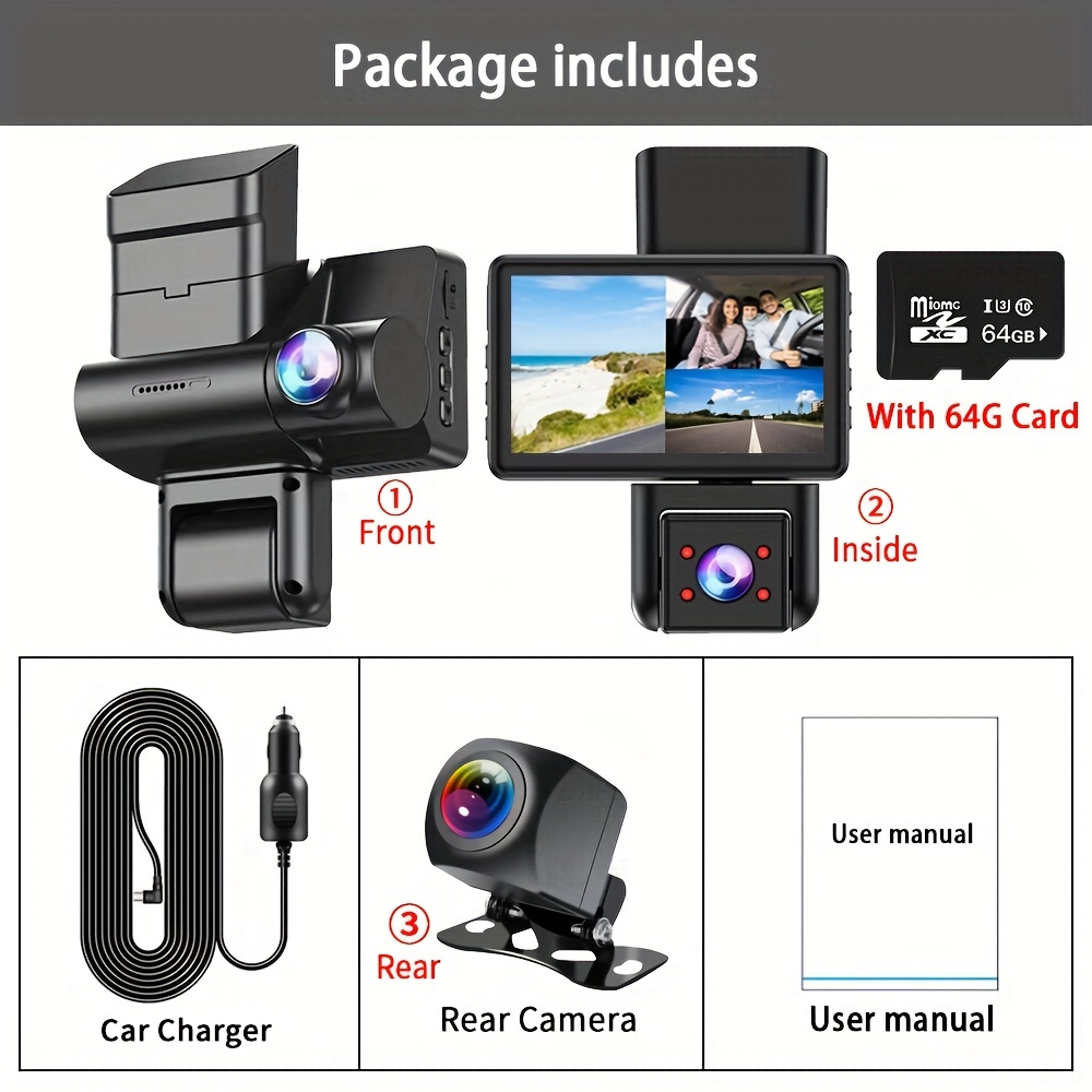 Generic Dash Cam voiture Wifi DVR HD 1080P, Enregistreur Vidéo à