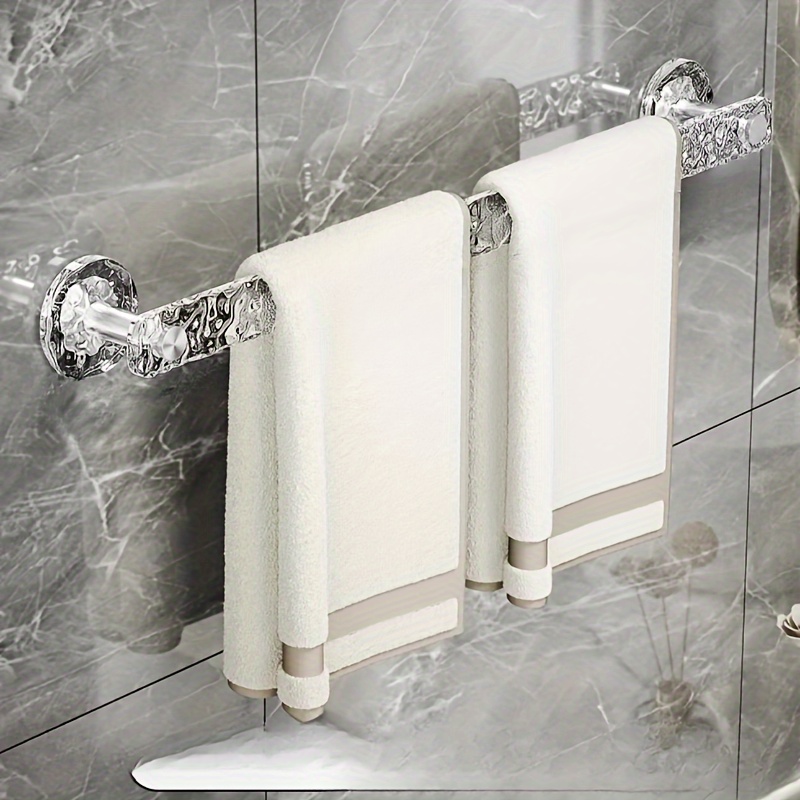 Single Rod Towel Bar Towel Rack Bathroom Wall Mounted Towel - Temu