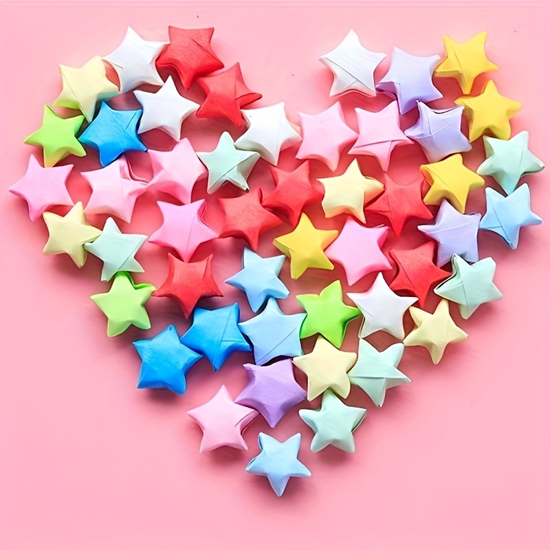 Star Origami Solid Romantic Lucky Star Origami Five pointed - Temu