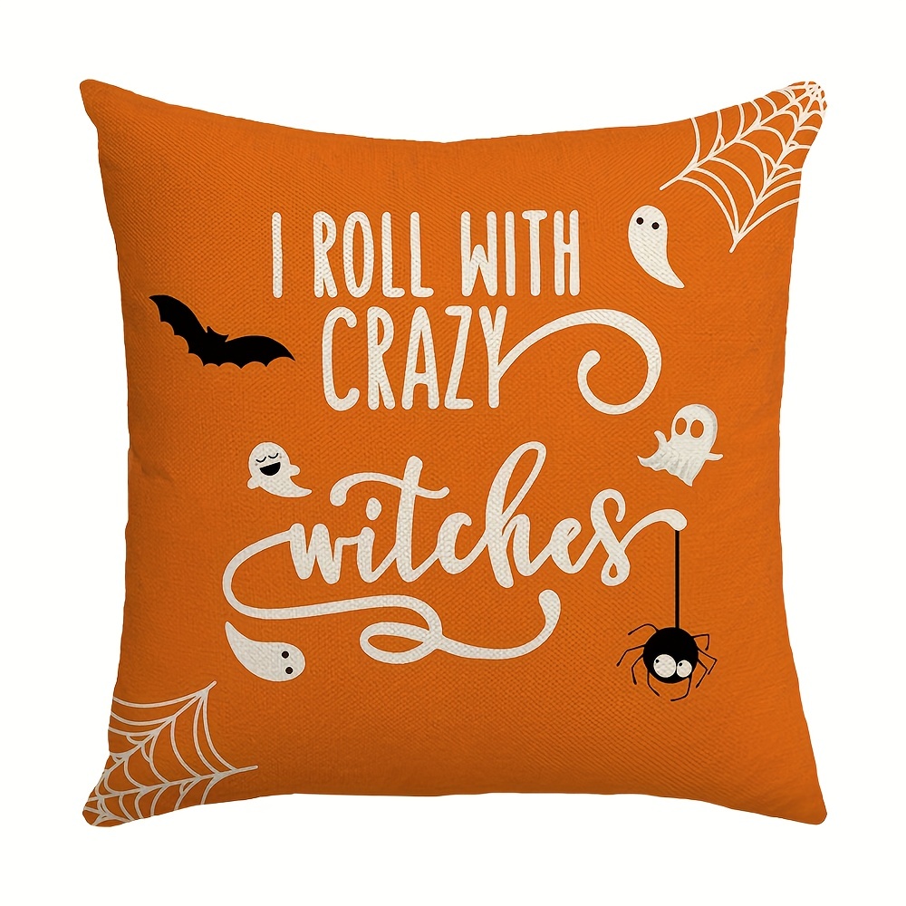 Outdoor halloween clearance pillow covers