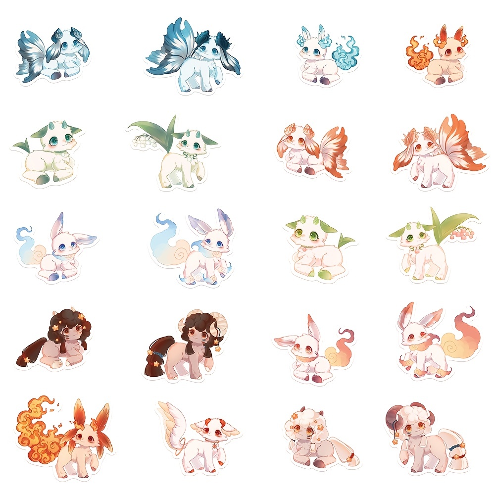 Stickers Cute and Kawaii Eeveelution Pokemon Stickers Eevee 