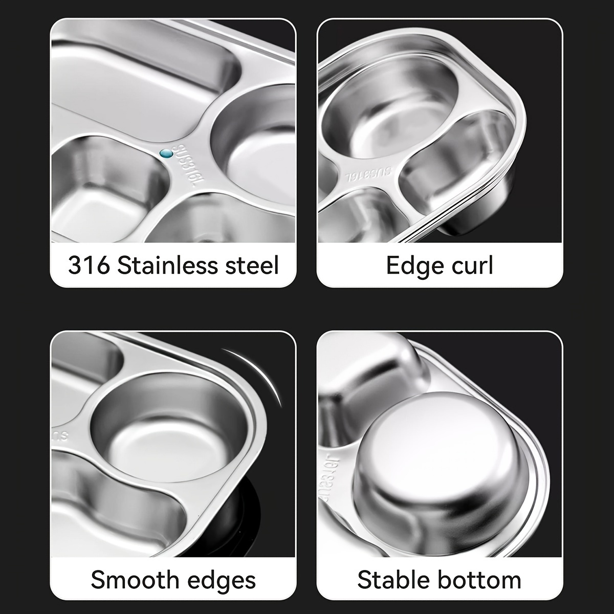 316 stainless steel tiffin bento lunch