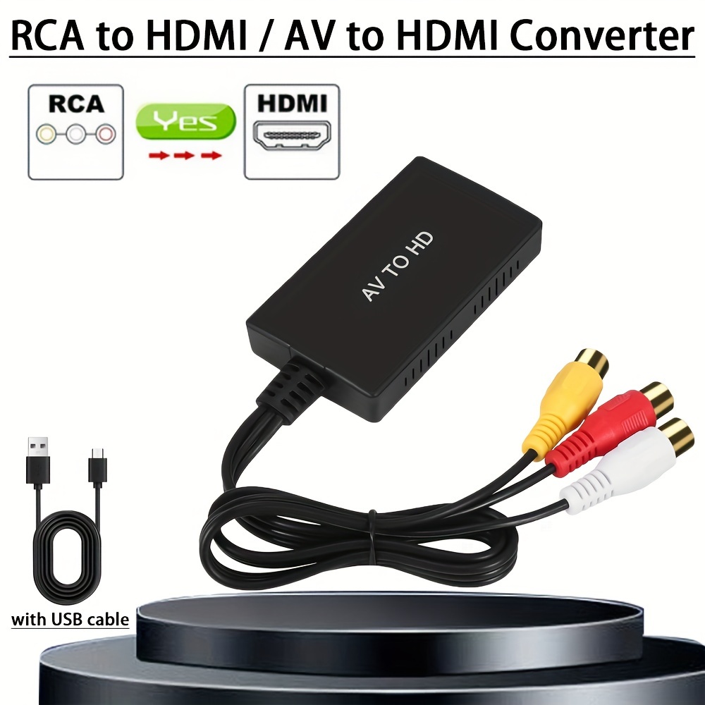 Переходник HDMI на AV (RCA тюльпан)