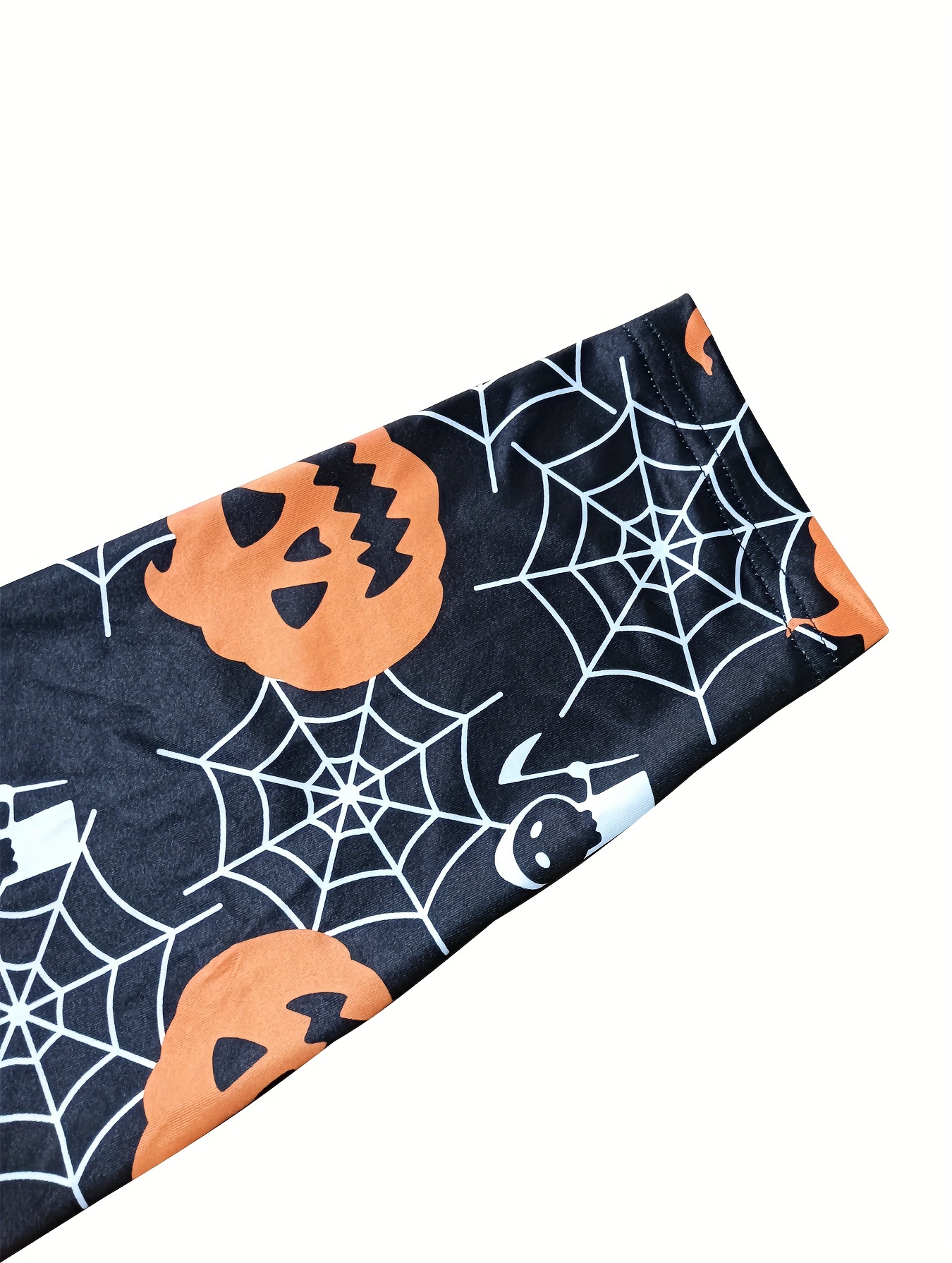 Halloween Spider Web Print Skinny Leggings, Casual Elastic Waist Stretchy  Leggings, Women's Clothing