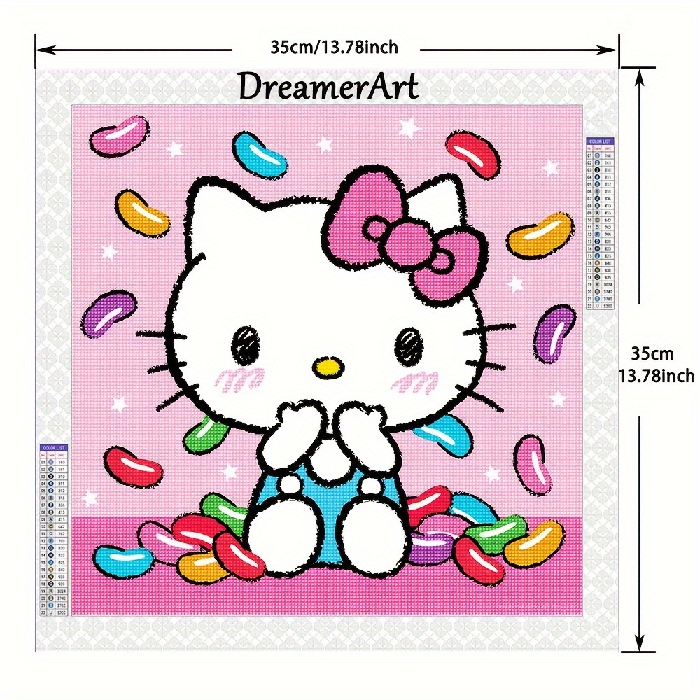 Strawberry Hello Kitty - 5D Diamond Painting 