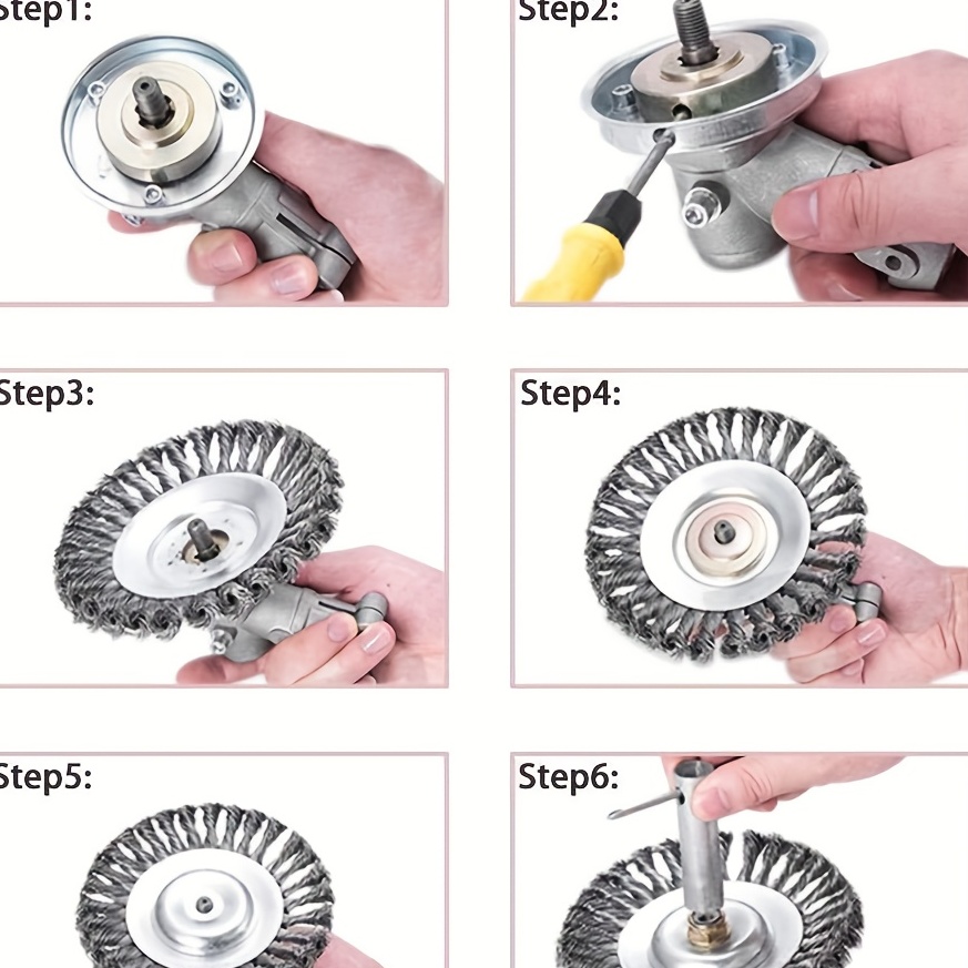 1 Set, 8 Pollici 6 Pollici Filo Di Acciaio Decespugliatore Testina Di  Ricambio Testina Di Taglio