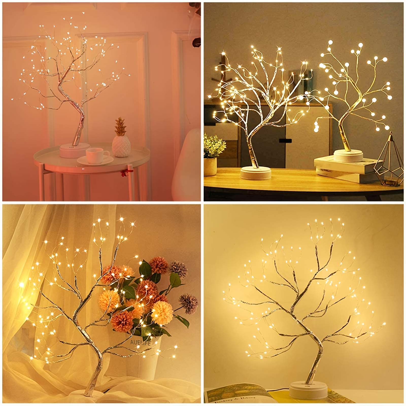 La lumière de la décoration de table en métal avec fil de cuivre de lumière  à LED - Chine Table en métal léger, Lumière de Noël