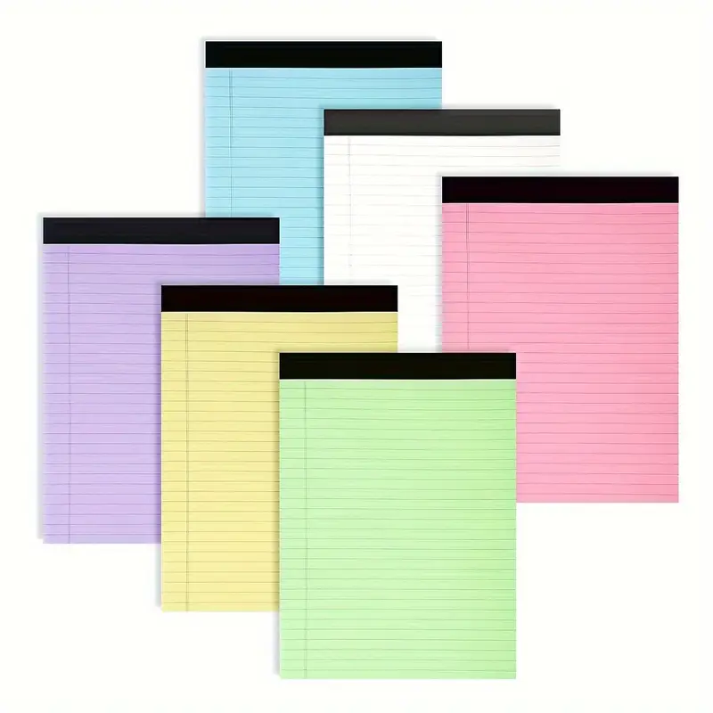 Colored Legal Pad Writing Pads Wide Legal Ruled Note Pads - Temu